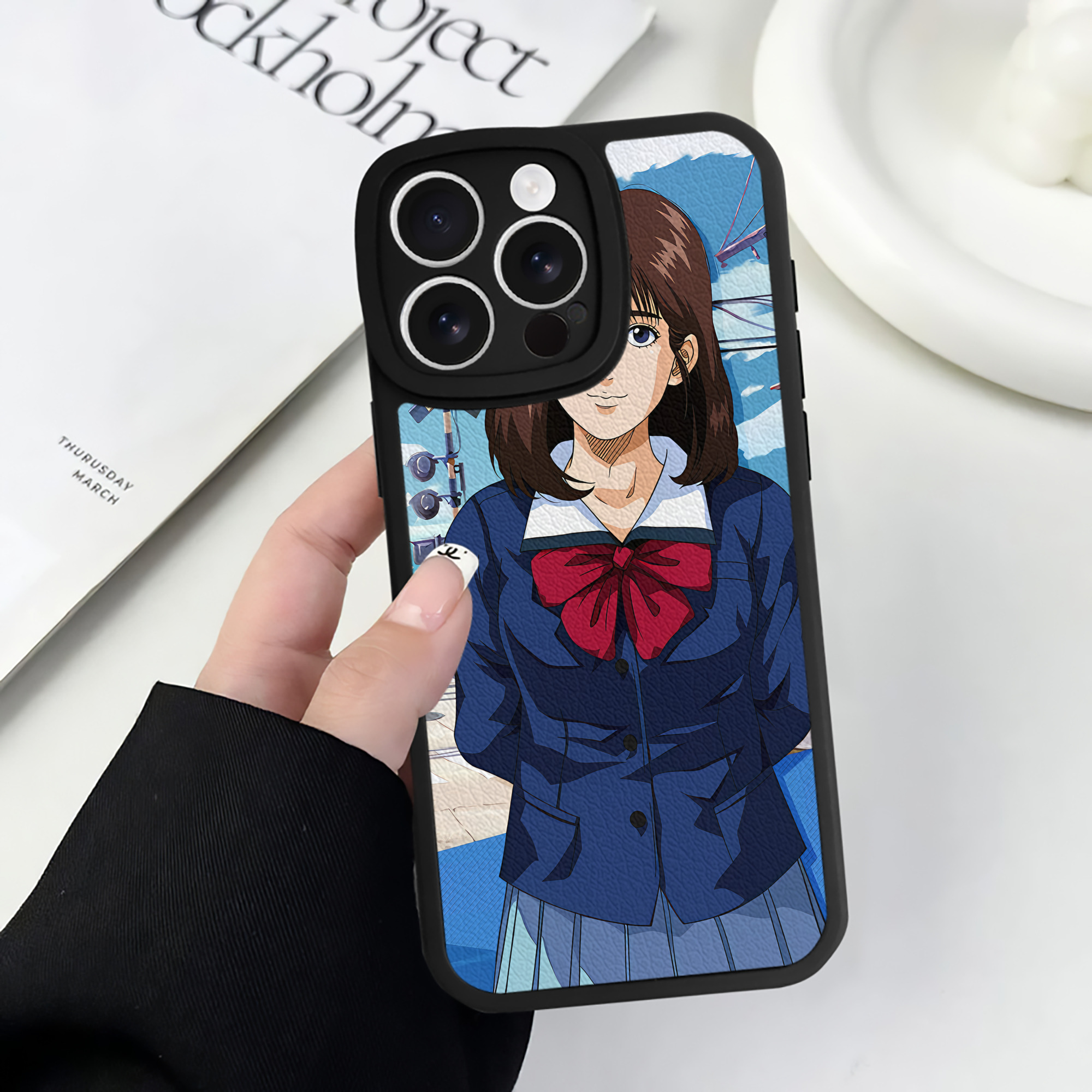 （画像用） SLAM DUNK／スラムダンク 【iPhone 16シリーズ対応】シリコンスマホケース（レザー調） 材質：シリコン